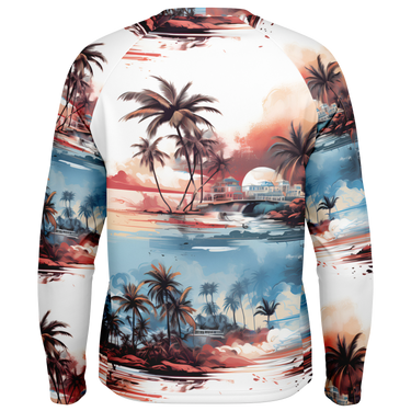 Chokefish™ Long Sleeve Every Day All Weather Trees&Boats Shirt Men's-001